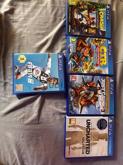 five PS4 games for sale!!