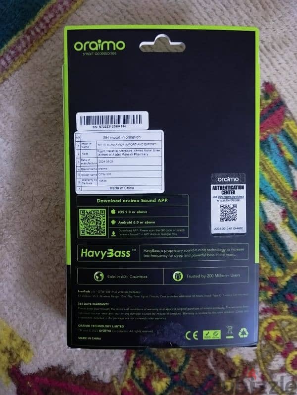 سماعة ايربودز oraimo lite 1