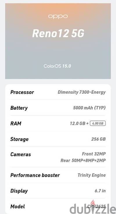 oppo reno 12 5g