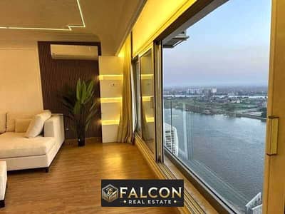 Receive immediately With Investment Return 1.620. 000 Apartment with a panoramic view of the Nile  for sale Next To Hilton maadi