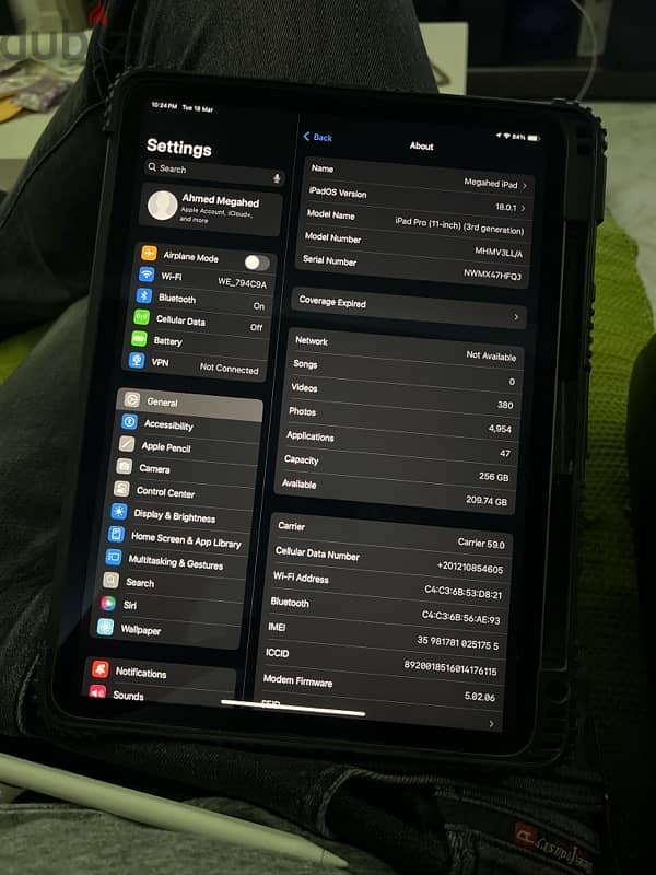 iPad Pro 11 inch 3rd Generation 256GB WiFi & Celluar 3