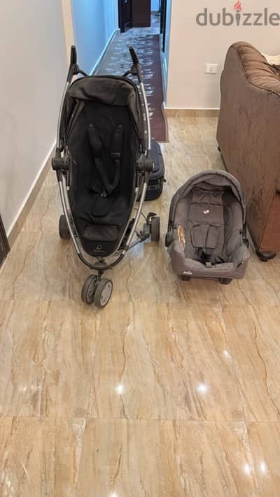 quinny stroller and joie car seat