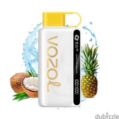 vozol 12,000 puffs coconut and pineapple ice flavor