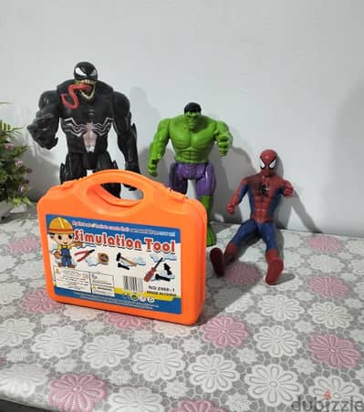 spiderman,  hulk, venom