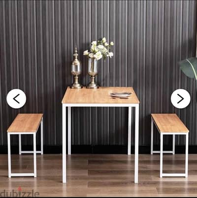 Wood and Steel dinning table