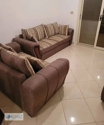 Furnished apartment for rent in Gardenia City Al yasmine Zone in Nasr City with elevator.