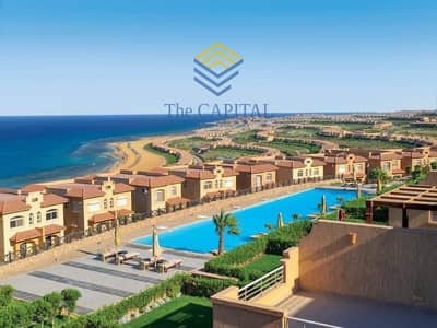 3 -bed ground chalet, 10-year installments. Fantastic sea view. Telal Sokhna.