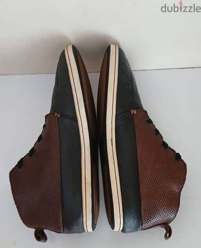 hub sneakers size:43 black and brown leather shoes lace up