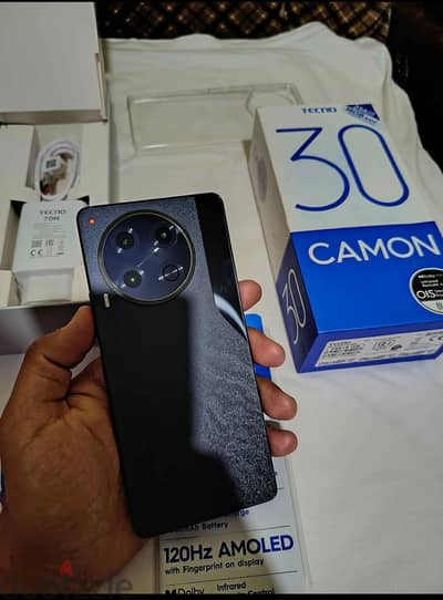 Tecno camon 30 black used like new