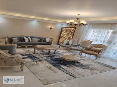 Furnished apartment for rent in Al Masrawiya Compound with elevator in the Fifth Settlement 200 square meters