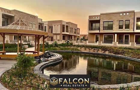 Villa Quattro, ready for immediate delivery with a 42% discount, in the heart of the compound, in front of Cairo Airport, on the Suez Road, with insta