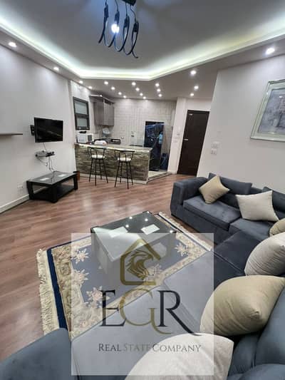 Studio for hotel rent in Al-Rehab City, fully finished 60m garden 50m