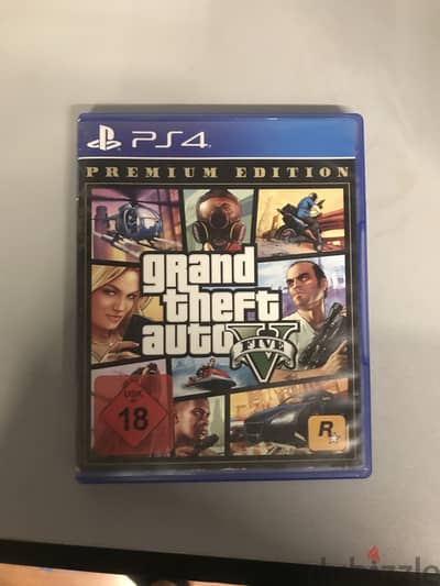 Used gta 5 premium edition ps4 cd