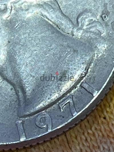 quarter dollar. D” mint mark 1971  ربع دولار