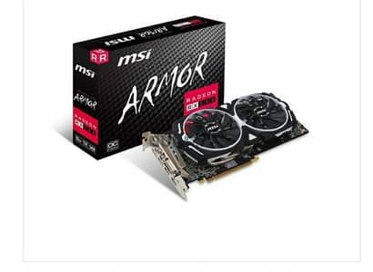 msi Rx 580  armor graphic card 8gb