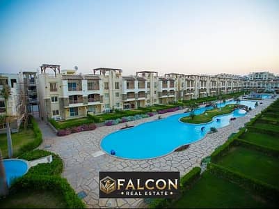 3-BR penthouse chalet, fully finished,& Ready To Move directly overlooking the pool in Blue Blue, Ain Sokhna, with a 40% discount