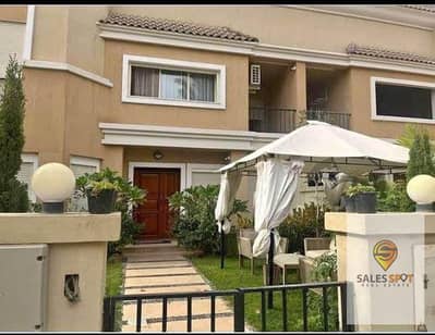 Seafront villa for sale, 3 floors ((half price)) minutes from the Fifth Settlement in Sarai Compound