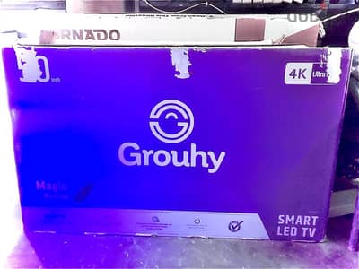 ٥ شاشة جروهي ٥٠ سمارت فور كي و ساري ٥٥ بكرتونة Grouhy smart 4K sary 55