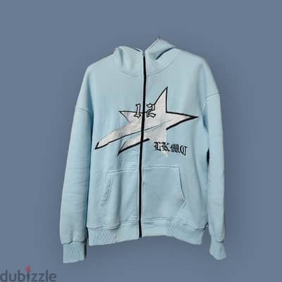 Star Boy Baby blue zip hoodie