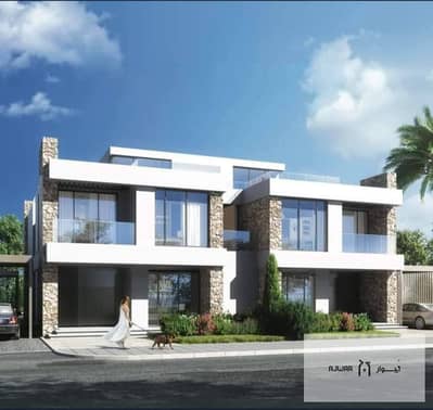 For lovers of old reservations in Noor City, Q1 model villa, land area 207 meters , with an open view of the street and garden