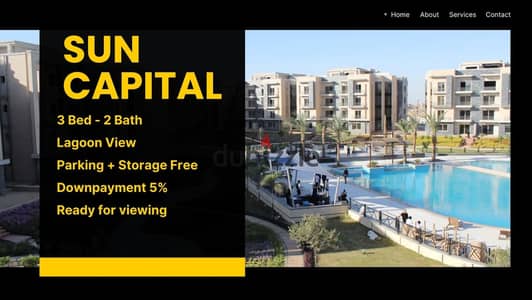 View and receive 3 rooms on lagoons in installments in Sun Capital Compound . . | suncapital - Sun Capital - Badia - Ashgar District - Northern Expansi