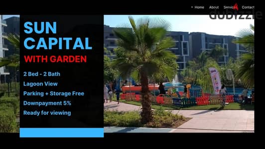 An opportunity that will not be repeated, your apartment with a garden on the lagoons in Sun Capital Compound. . | suncapital - Sun Capital - Badia - A