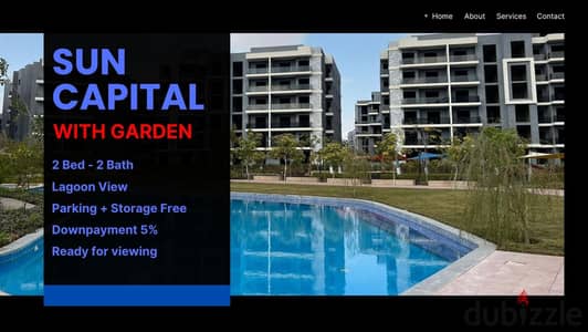 The opportunity is in front of you, your apartment is in a garden on the lagoons in Sun Capital Compound. . | suncapital - Sun Capital - Badia - Ashgar