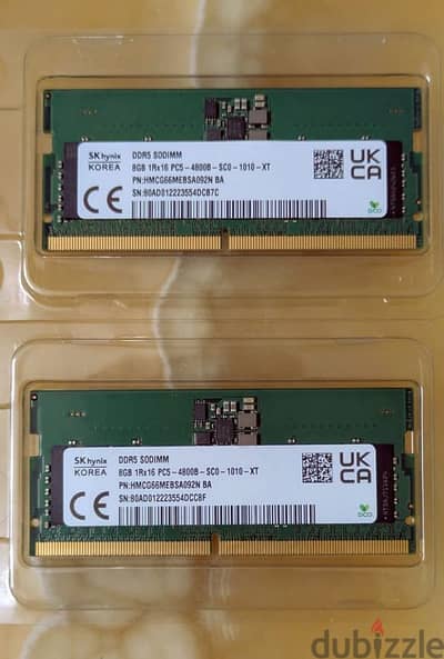 8GB DDR5 RAM ( 2 Pieces)