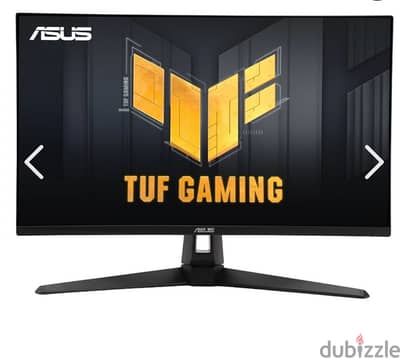 شاشة للبيعGaming ASUS TUF Gaming VG27 AQML Inch QHD 180Hz 1Ms IPS