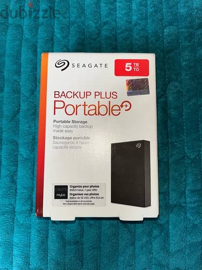 هارد ديسك خارجي Seagate Backup Plus 5TB جديد للبيع