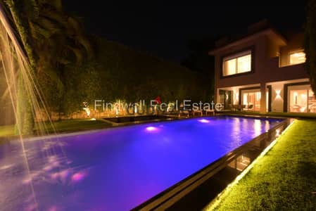 Luxury villa in Al Gezira compound (green park)Out door pool and fireplace with BBQ equipment A/C in all villa  New Cairo / Guezira Green Park Compoun