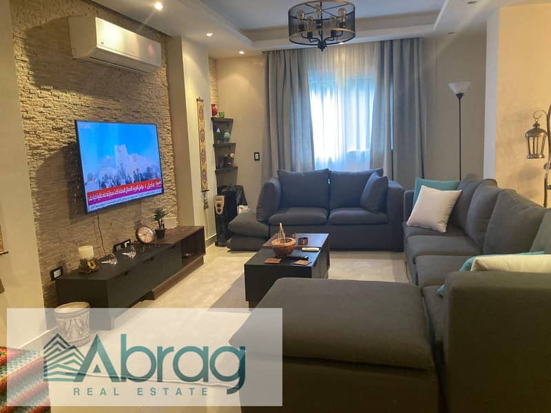 For rent, a two-bedroom apartment with a garden, modernly furnished, with appliances, Zayed Dunes Compound, Sheikh Zayed 0