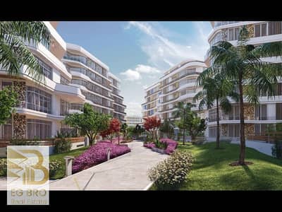 Ground floor apartment with distinctive garden for sale in prime location and ultra super lux finishing in guide compound