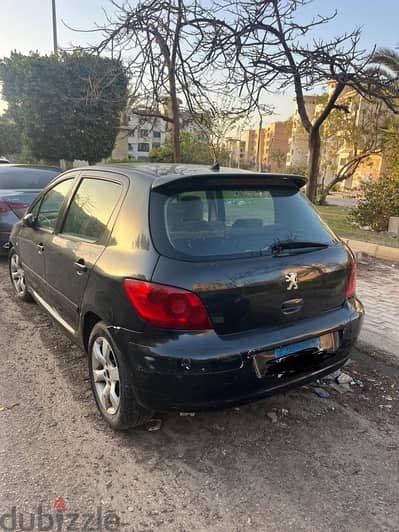 Black Peugeot 307 - 2007 بيجو ٣٠٧ موديل سنة ٢٠٠٧