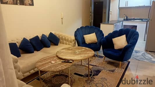 Apartment for rent in Al Mustaqbal Sheikh Zayed ground floor in Garden ultra super luxe