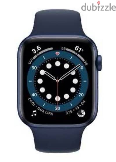 Apple Watch s6 44m blue  b80 قابل للتفاوض معاها ٣ كفر و٢ستراب