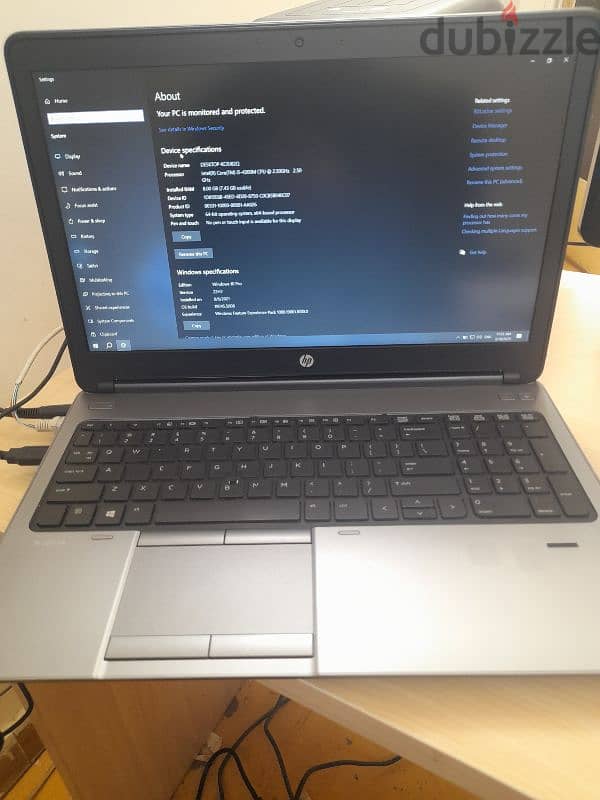 لاب توب hp probook 650 6