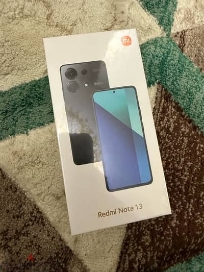 redmi note 13 جديد متبرشم mint green