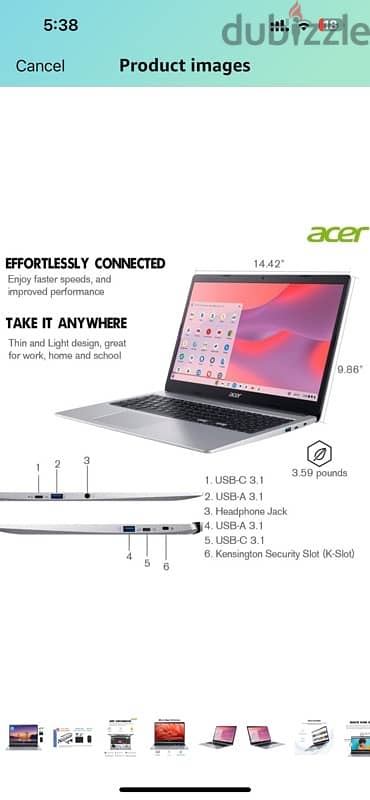 acer chromebook 315 128g