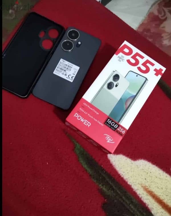 موبايل ايتيل Itel p55+ plus رام 8 مساحه 256 بالعلبه والشاحن اصلي 1