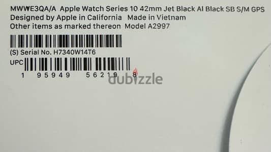 apple watch series 10 42mm jet black