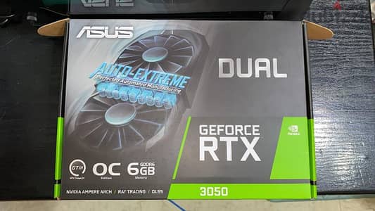 كارت شاشة RTX 3050 ASUS 6GB | استعمال شهر ونص | بحالة ممتازة