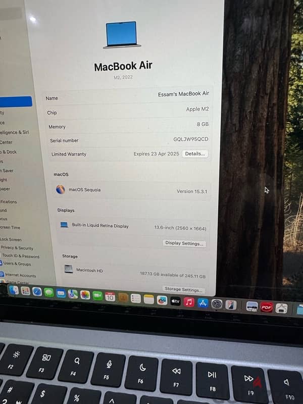 macbook air m2 like new 7