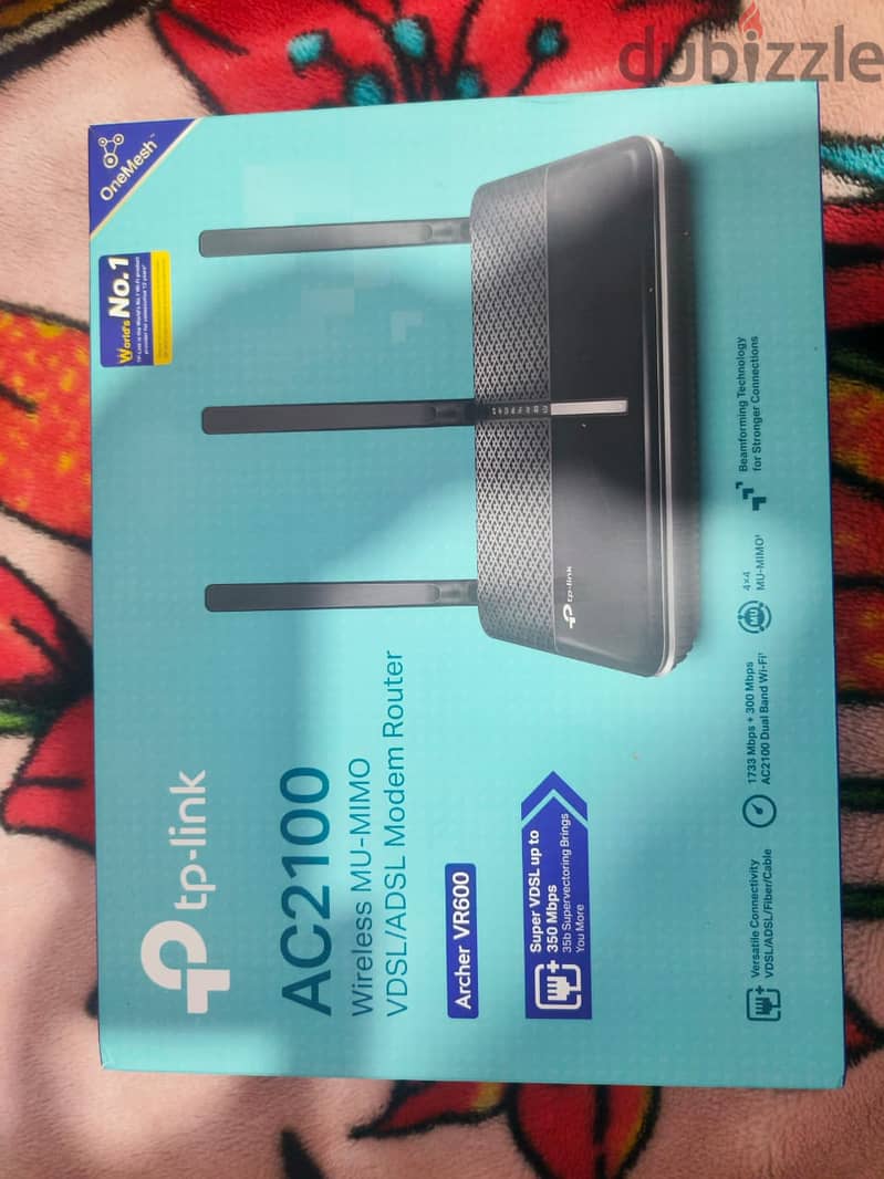 للبيع  راوتر مودم Router TP-Link Archer VR600 AC2100 0