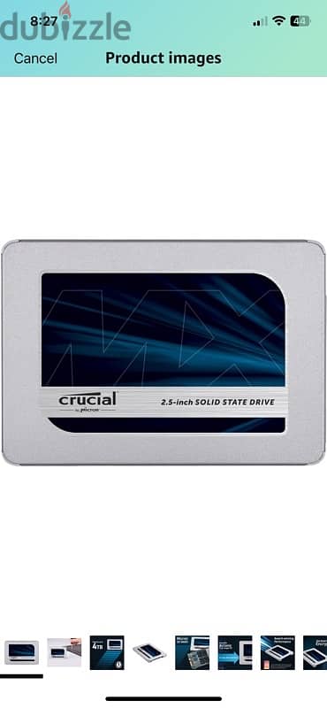 crucial ssd MX500 GB