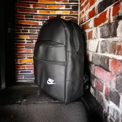 black Leather backpack