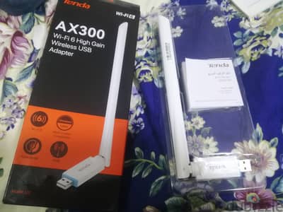 كارت واي فاي للكمبيوترtenda USB Wireless Adaptor Wi-Fi 6