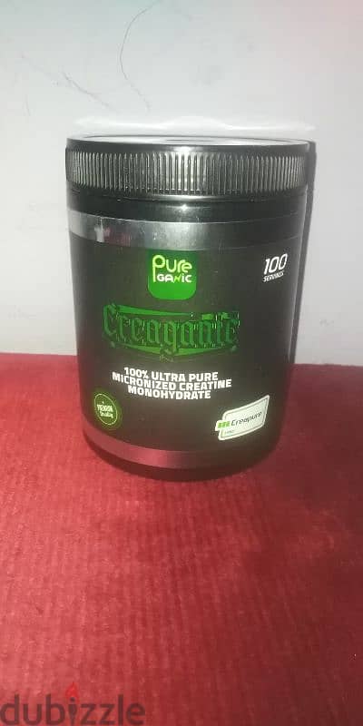 Creatine Monohydrate pureganic - creapure 100  Servings - 3g