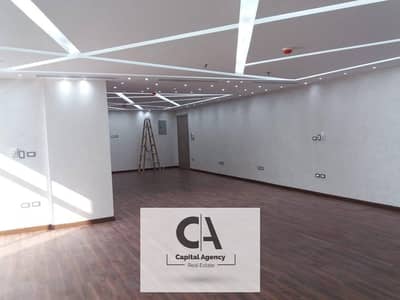 A very special 350-square-meter administrative office for rent, directly on the 90-meter Nubian Street - fully finished with air conditioning - Fifth