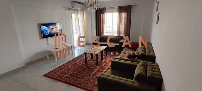 Furnished apartment for rent, 99 square meters, with a view of Naro Garden and gas, in Rehab 2